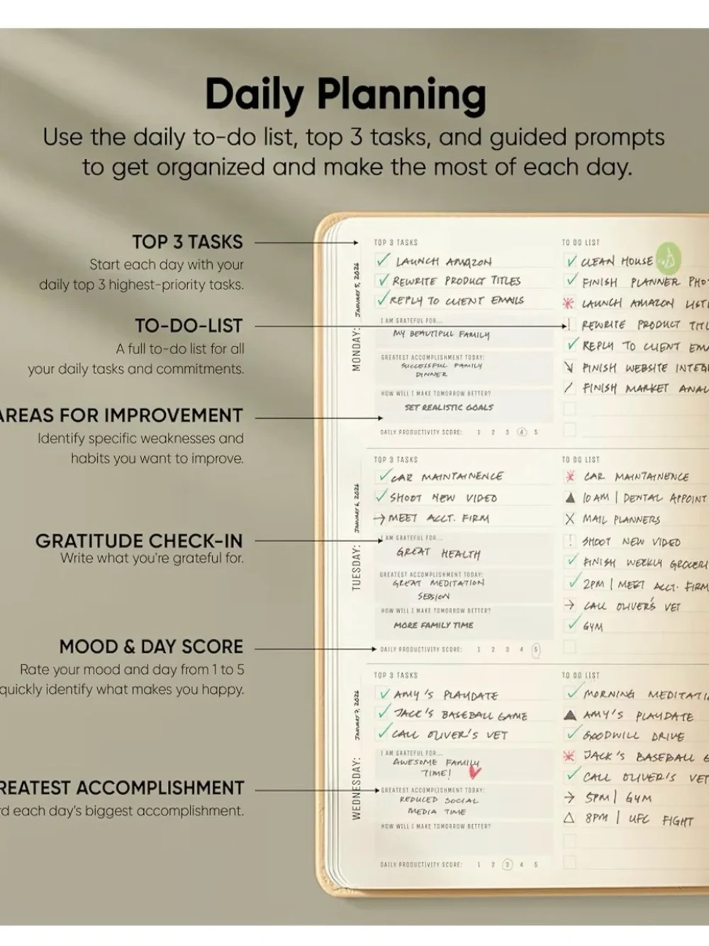 Planner Max 12-Month Weekly Planner - Cream New